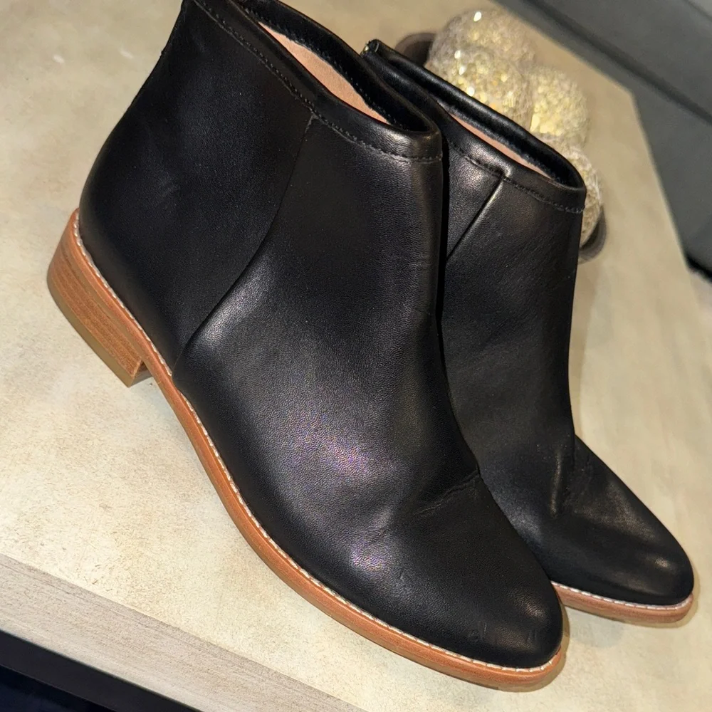 Urban Outfitters Black Boots with Brown Sole